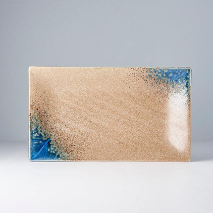 Platter Rectangular 33cm Earth & Sky Glaze.