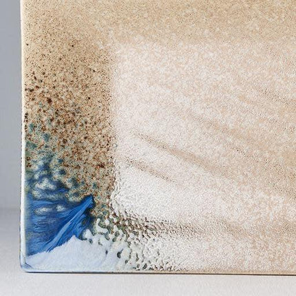 Platter Rectangular 33cm Earth & Sky Glaze.