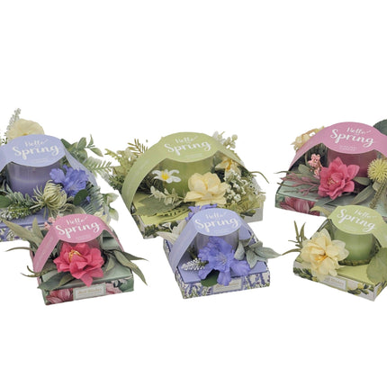 bulk 12 Botanical Bloom Scent Candle Gift Set 120G 3 Asst.
