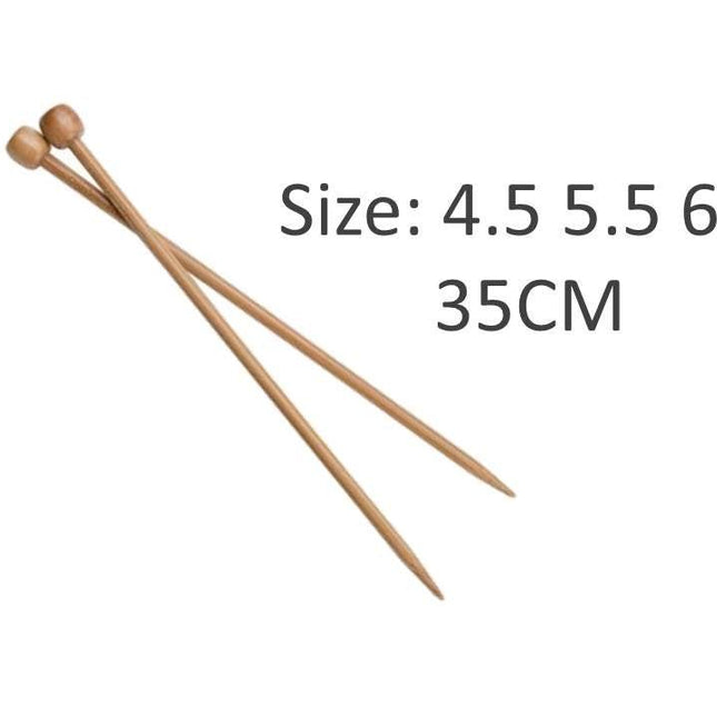 bulk 24 Bamboo Knitting Needle Size 4.5mm 5.5mm 6.5mm.