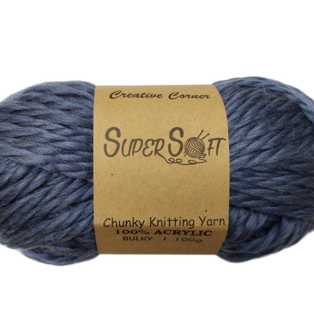 bulk 12 Steel Chunky Yarn 100G.