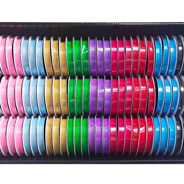 bulk 90 Roll Ribbon Sheer 4.5mt 10mm Displayed Box.