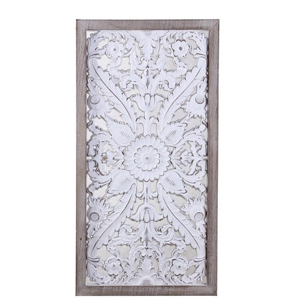 Carved Rectangle Decorative Wall Art 82cm.