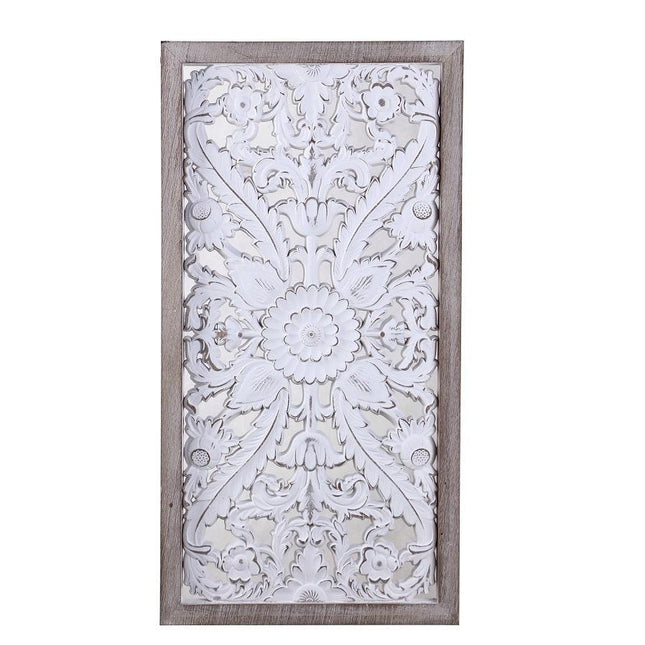 Carved Rectangle Decorative Wall Art 82cm.