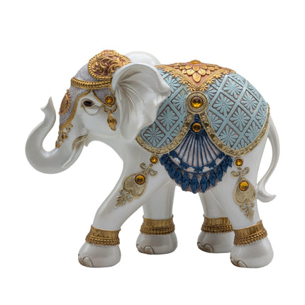 Lucky Blue White Elephant 26cm.