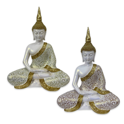 Set 2 Buddha Statue Assort 35cm.
