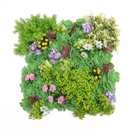 Artificial Dense Succulent Green Wall / Vertical Garden Panel 50cm x 50cm UV Resistant.