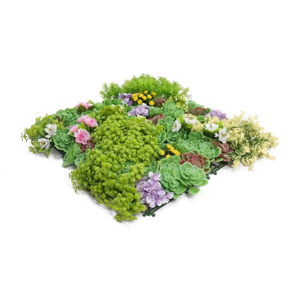 Artificial Dense Succulent Green Wall / Vertical Garden Panel 50cm x 50cm UV Resistant.