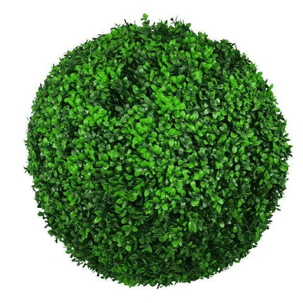 Large Green Leaf Buxus Faulkner Topiary Ball UV Resistant 48cm.