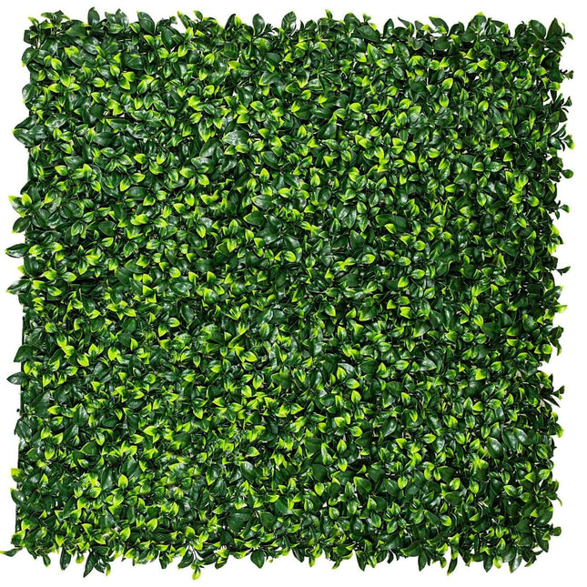 Jasmine Hedge Screen Green Wall Panel UV Resistant 100cm x 100cm.
