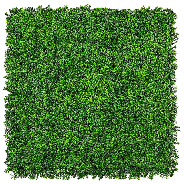 Luxury Deluxe Buxus (Bright) Hedge Panels UV Resistant 1m X 1m.
