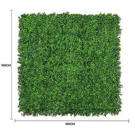 Luxury Deluxe Buxus (Bright) Hedge Panels UV Resistant 1m X 1m.