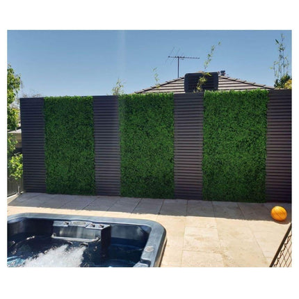 Luxury Deluxe Buxus (Bright) Hedge Panels UV Resistant 1m X 1m.