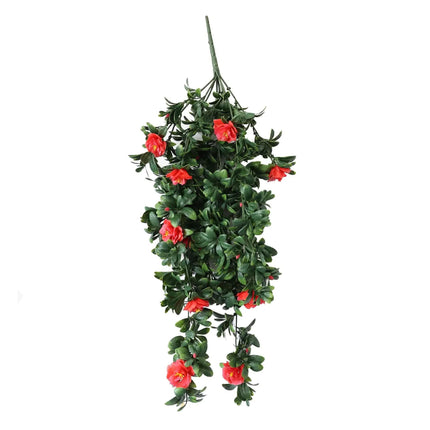 Hanging Red Rose Stem UV Resistant 85cm.