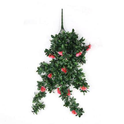 Hanging Pink Rose Stem UV Resistant 85cm.