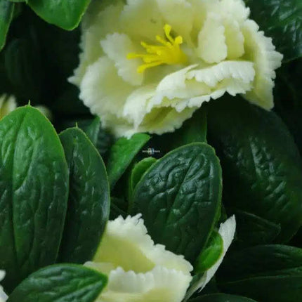 Premium Artificial White Rose Bunch UV Resistant 45cm.