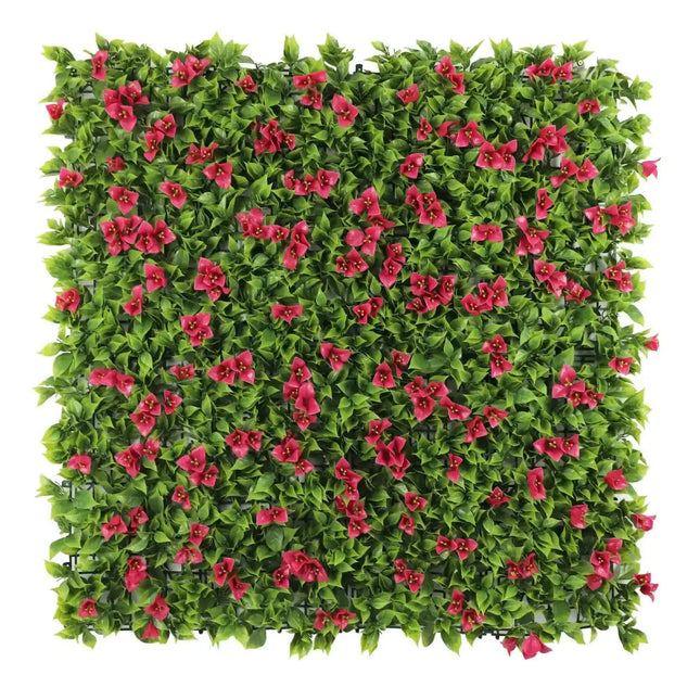 Luxury Flowering Pink Vertical Garden / Green Wall UV Resistant 1m X 1m.