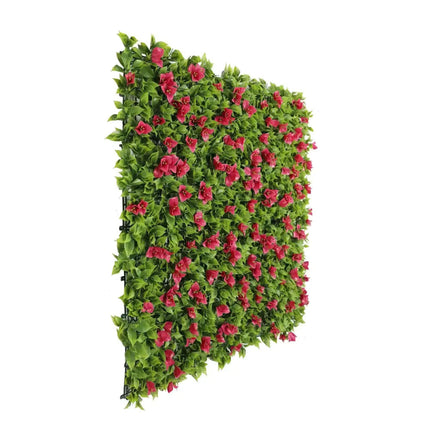 Luxury Flowering Pink Vertical Garden / Green Wall UV Resistant 1m X 1m.