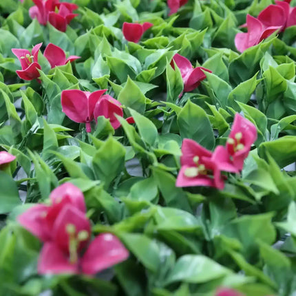 Luxury Flowering Pink Vertical Garden / Green Wall UV Resistant 1m X 1m.