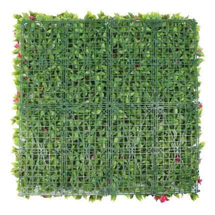 Luxury Flowering Pink Vertical Garden / Green Wall UV Resistant 1m X 1m.