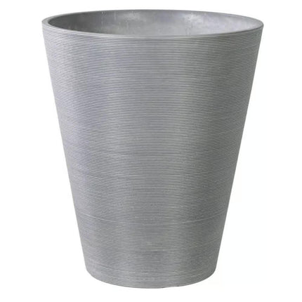 Decorative Textured Round Grey Planter 47cm.