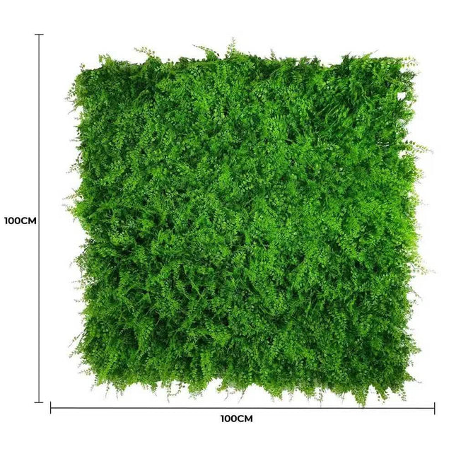 Mediterranean Fern Vertical Garden / Green Wall UV Resistant 1m x 1m.