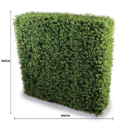 Deluxe Portable Buxus Hedge UV Resistant 100cm Long x 100cm High.