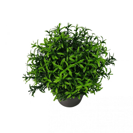 Small Potted Artificial Bright Rosemary Herb Plant UV Resistant 20cm.