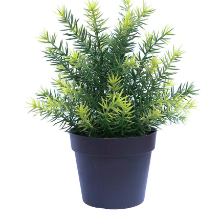 Small Potted Artificial Native Grass Plant UV Resistant 20cm.