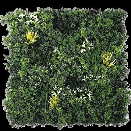 Green Forest Bespoke Commercial Grade Metal Backed Vertical Garden / Green Wall UV Resistant 1m x 1m Fire Retardant.