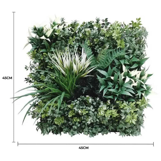 Bespoke Vertical Garden Green Wall UV Resistant 45cm x 45cm Fire Retardant.