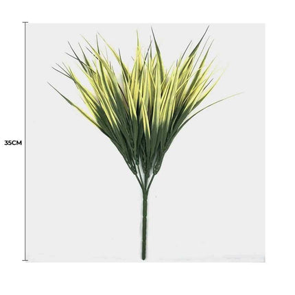 Yellow Tipped Grass Stem UV Resistant 35cm.