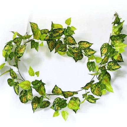 Mixed Yellow and Red Pothos Garland 190cm.