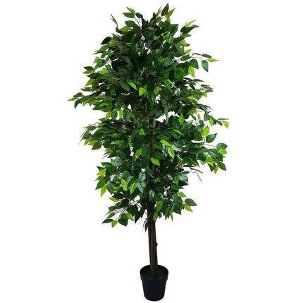 Mixed Green Bushy Artificial Ficus Tree 180cm.