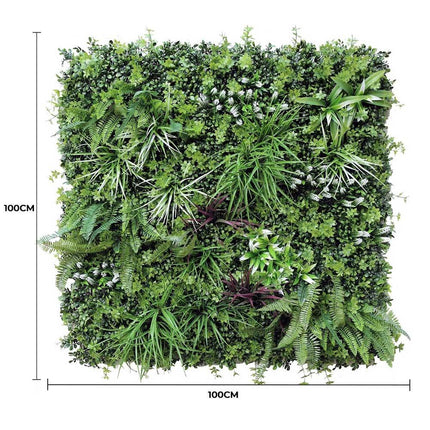Luxury Vista Green Recycled Vertical Garden / Green Wall UV Resistant 100cm X 100cm.