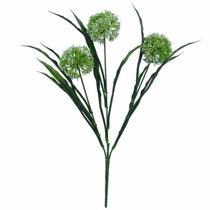 Lush Flowering White Hydrangea Stem 35cm UV Resistant.