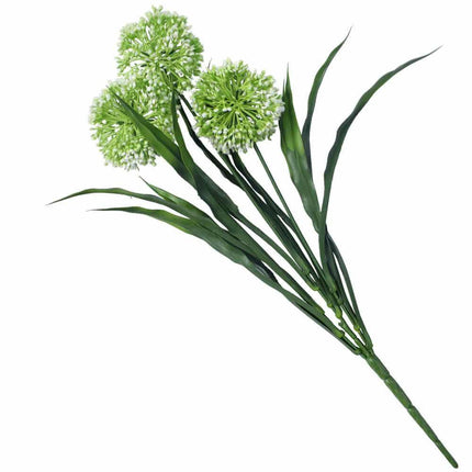 Lush Flowering White Hydrangea Stem 35cm UV Resistant.