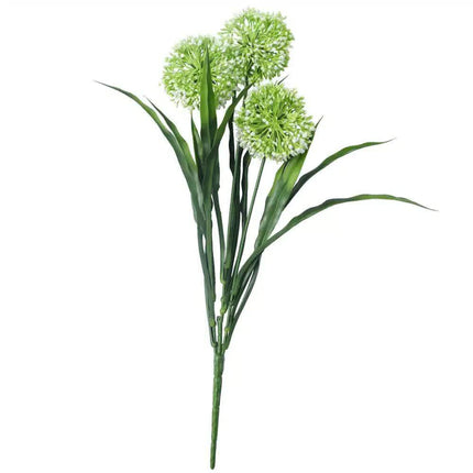 Lush Flowering White Hydrangea Stem 35cm UV Resistant.