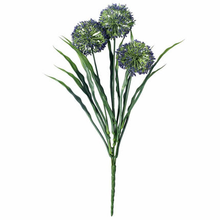 Lush Flowering Purple Hydrangea Stem 35cm UV Resistant.