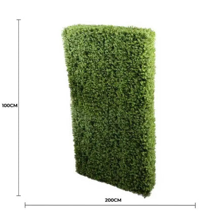 Deluxe Portable Buxus Hedge UV Resistant 100cm Long x 200cm High.