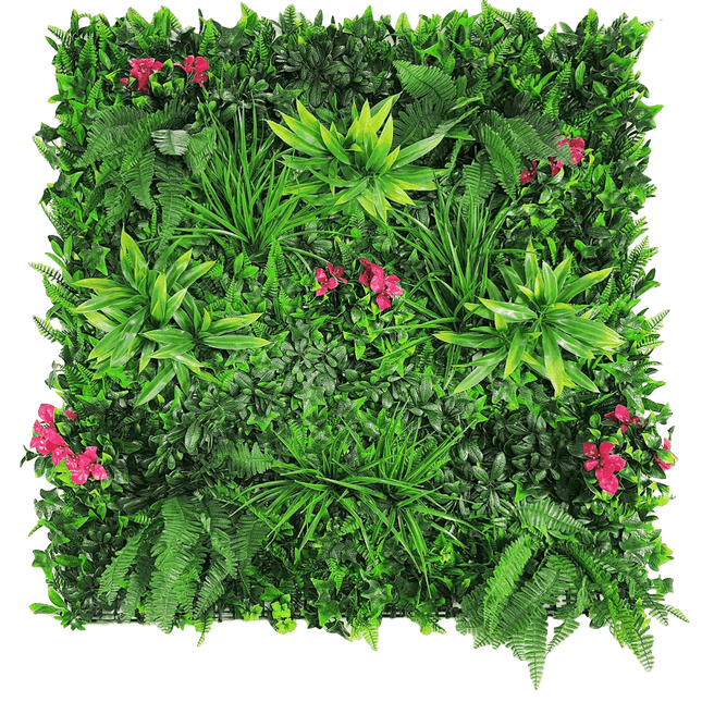 Flowering Lilac Vertical Garden / Green Wall UV Resistant 100cm X 100cm Panel.