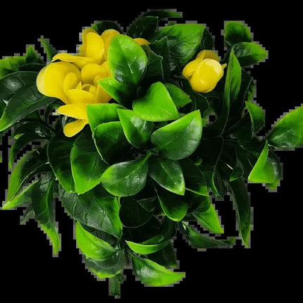 Flowering Yellow Rose Stem UV Resistant 30cm.