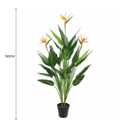 Artificial Potted 150cm Bird of Paradise Plant.