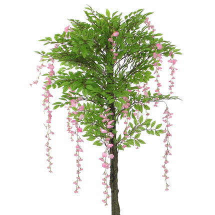 Pink Flowering Artificial Wisteria 180cm.