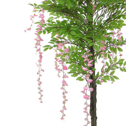 Pink Flowering Artificial Wisteria 180cm.