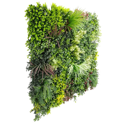 Luxury Evergreen Rainforest Recycled Vertical Garden / Green Wall UV Resistant 1m x 1m.
