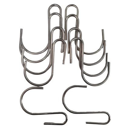 Stainless Steel Hanging Hooks 9cm x 7cm 10 Pieces.