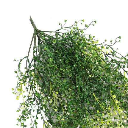 Artificial Hanging Plant (Mixed Green String of Pearls) UV Resistant 90cm.