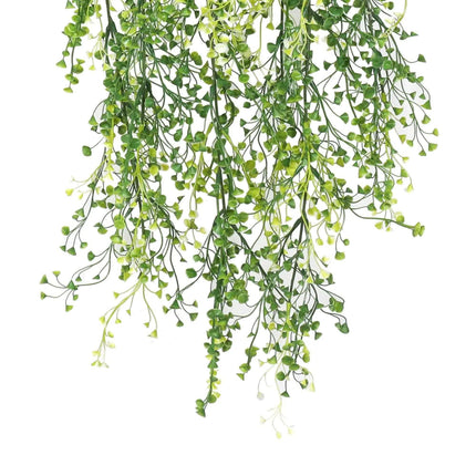 Artificial Hanging Plant (Mixed Green String of Pearls) UV Resistant 90cm.