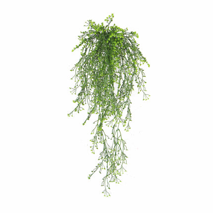 Artificial Hanging Plant (Natural Green) UV Resistant 90cm.